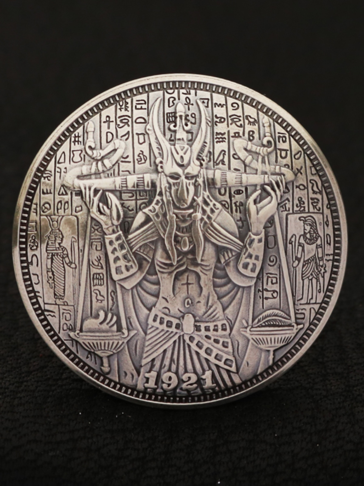 HANDMADE VINTAGE SKULL LIBRA WOLF LARGE DIAMETER BRASS WHITE COPPER CLOTH BUCKLE DECORATION LEATHER GOODS LEATHER CARVING ACCESSORIES