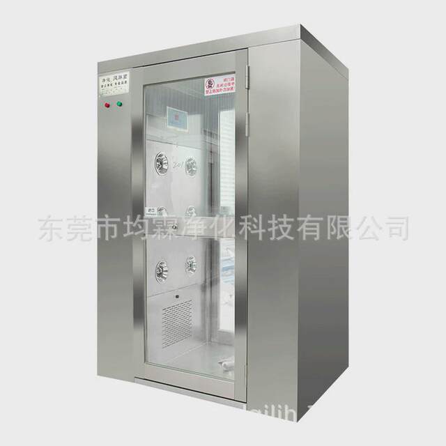 Dongguan factory air shower room spot stainless steel air shower door purification dust-free workshop single double double hair shower room