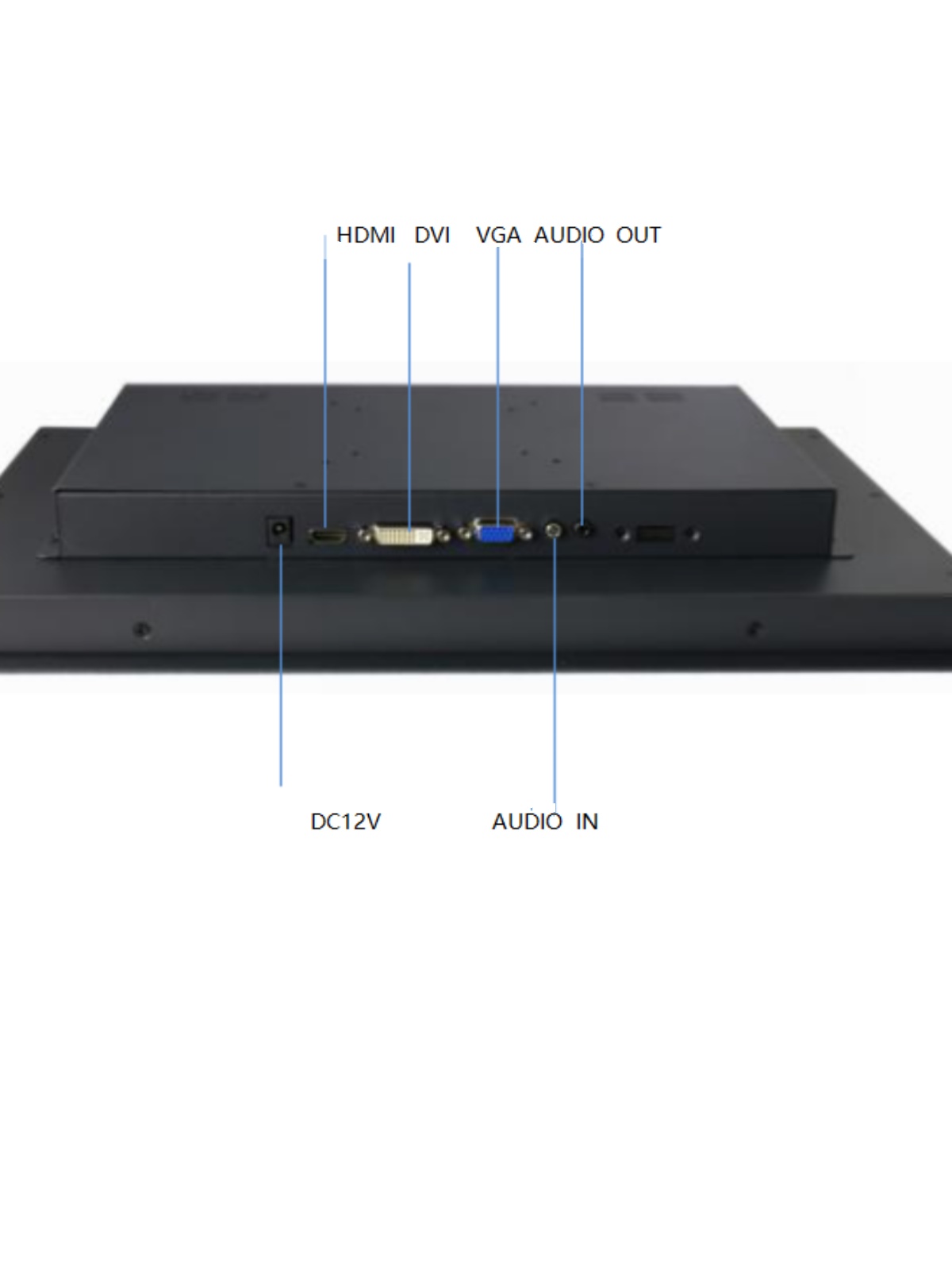 17 INCH 17.3 INCH INDUSTRIAL TOUCH SCREEN EMBEDDED MONITOR COMPUTER INDUSTRIAL CONTROL DISPLAY VGA HDMI 1080P