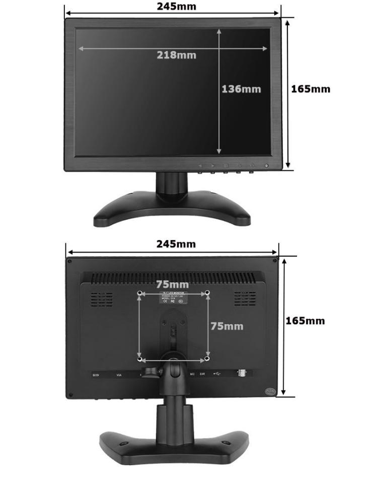 ZHIXIANDA 10.1 INCH HD MONITOR RASPBERRY PI SCREEN 10-POINT CAPACITIVE TOUCH SCREEN HDMI INDUSTRIAL DISPLAY
