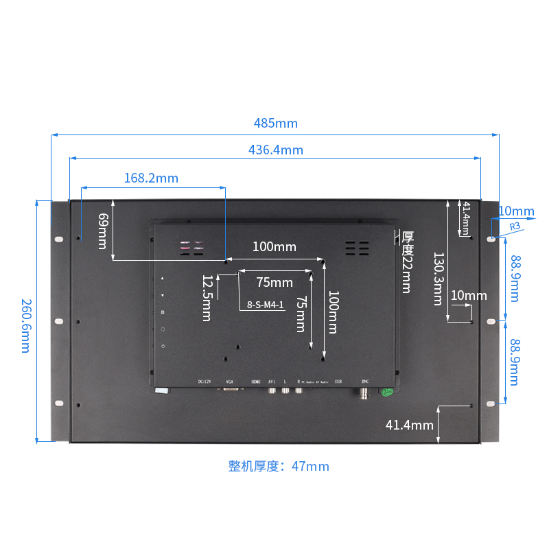 NEW RESISTIVE CAPACITOR 18.5 INCH WIDESCREEN OPEN FRAME EMBEDDED INDUSTRIAL MONITORING TOUCH DISPLAY 1080P