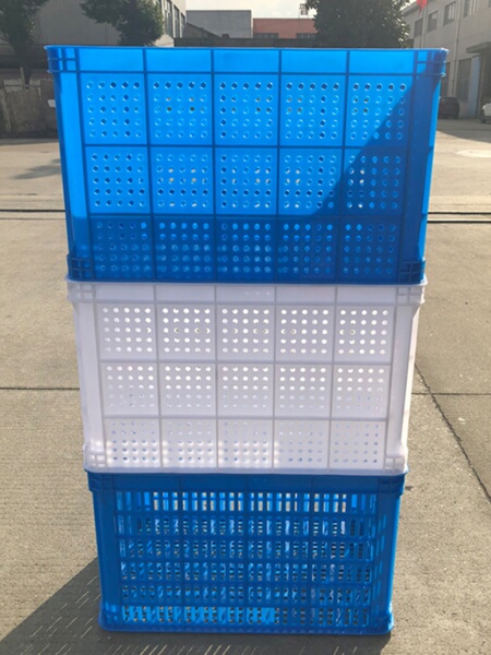加厚塑料筐周转箱长方形箩筐快递框收纳框子镂空筐子特大号胶框匡