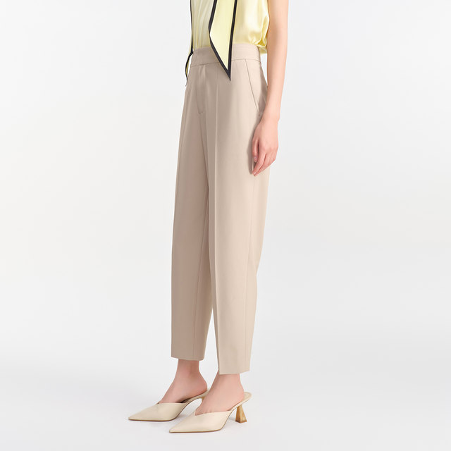 MESUX Mixiu summer women's clothing commuting slim casual suit pants cocoon-shaped trousers women MLMUQ413