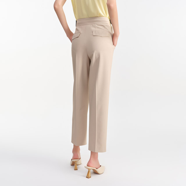 MESUX Mixiu summer women's clothing commuting slim casual suit pants cocoon-shaped trousers women MLMUQ413