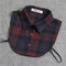 2022 SPRING NEW SHIRT FAKE COLLAR KOREAN BRUSHED COTTON PLAID MENS AND WOMENS SHIRT COLLAR VERSATILE SWEATER FALSE COLLAR