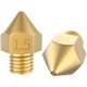 3D printer accessories external thread large diameter aperture 1mm1.5MM2MM/3MM consumable nozzle nozzle brass