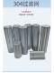 High-quality 304 stainless steel food hygiene grade direct and quick installation pipe filter element filter 100 mesh filter