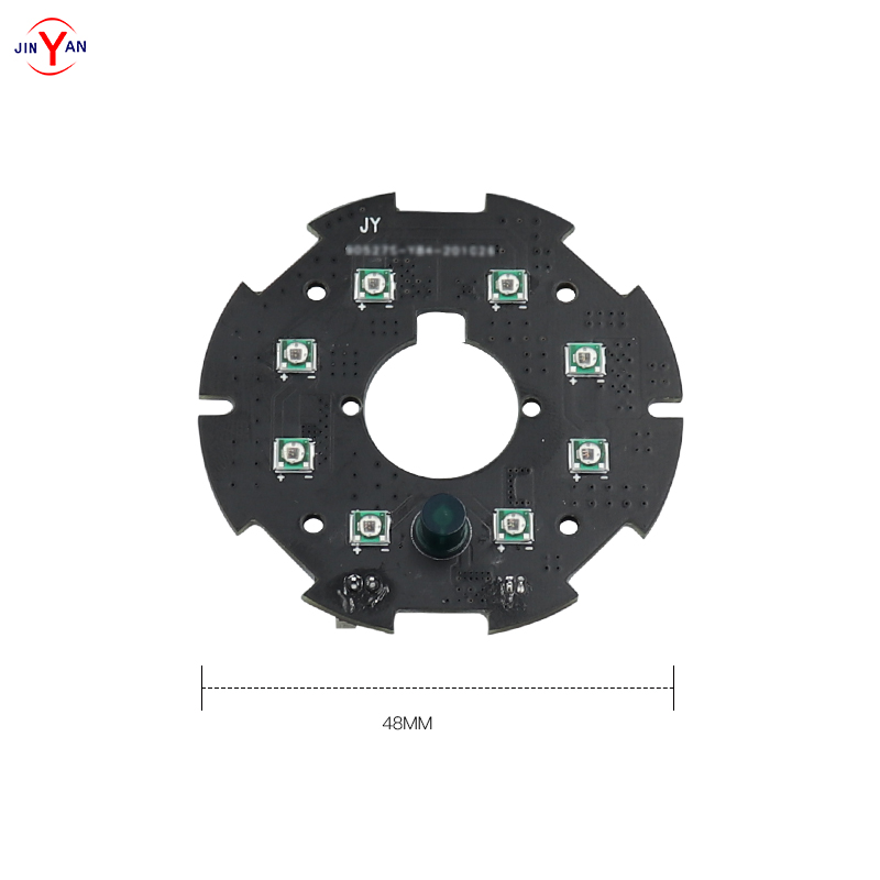 60  원형 플레이트 감광 제어 850 백색광 적외선 보드 맞춤형 라이트 보드는 JINYAN의 카메라 보드 대부분을 장착 할 수 있습니다