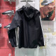 Adidas men's clothing 2025 summer woven sun protection windbreaker light skin coat hooded jacket IM7848