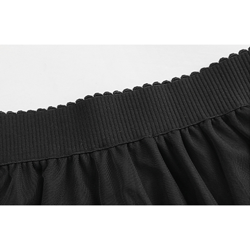 IRREGULAR SKIRT WOMENS HIGH-WAISTED THIN DESIGN SENSE NICHE MESH SKIRT WOMEN