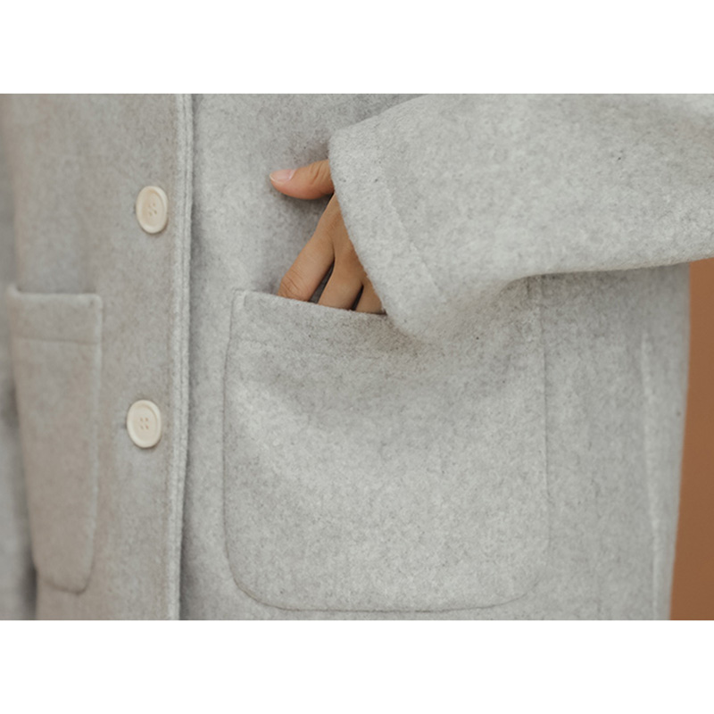 2024 WINTER CLOTHES NEW CASUAL COLLEGE STYLE LOOSE TWEED SHORT JACKET WOMEN