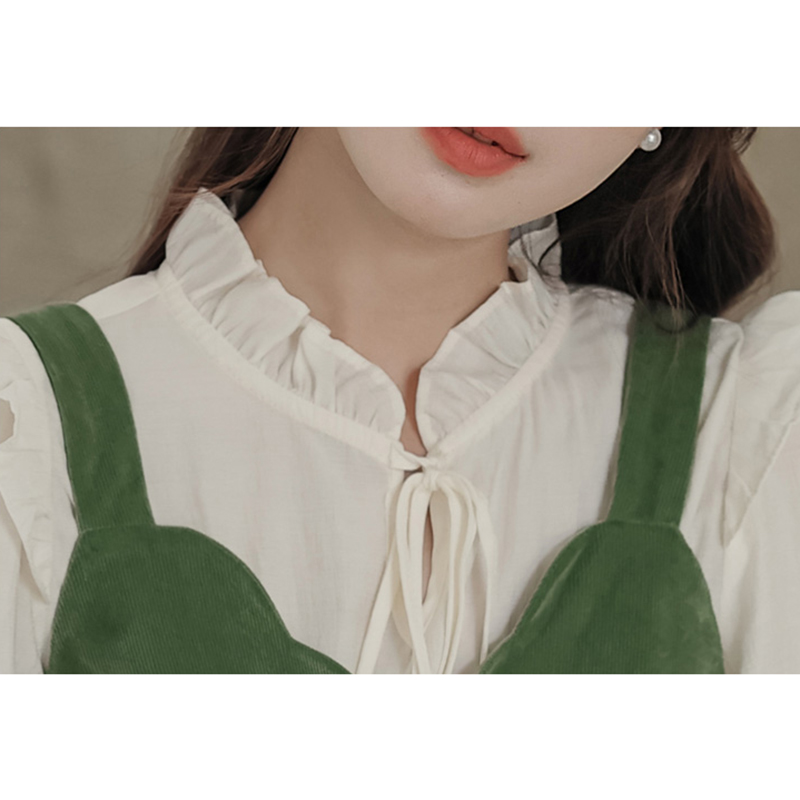 SUIT SKIRT FRENCH VINTAGE SLIP DRESS WOMENS TWO-PIECE STRAP DRESS WOMEN