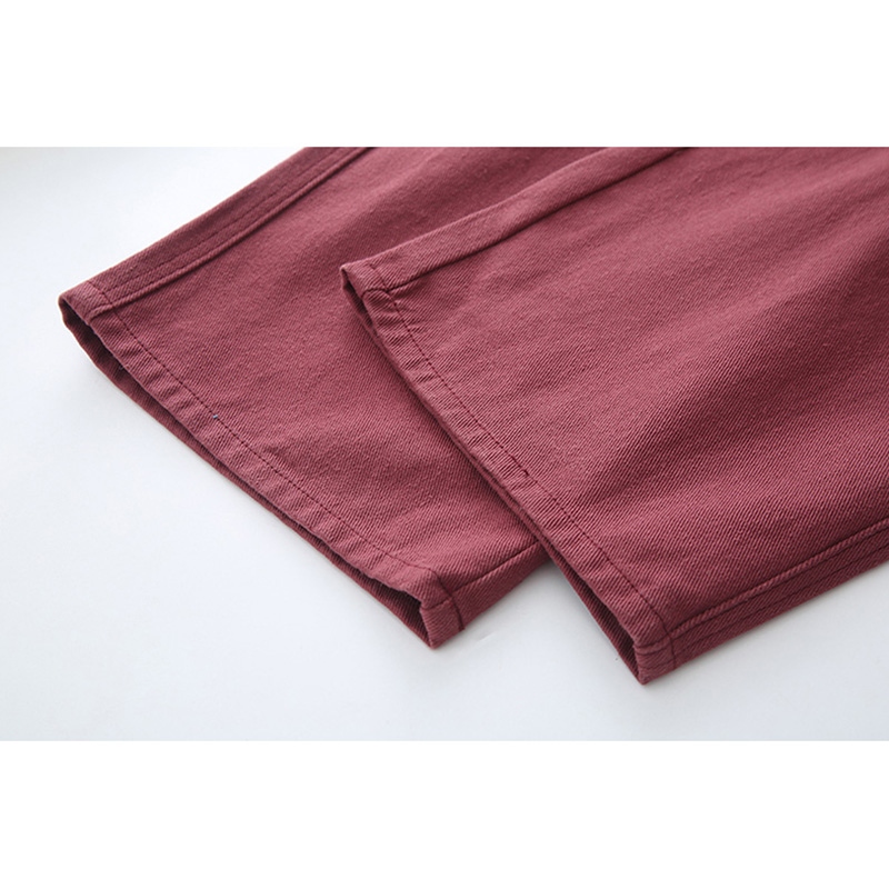 THE BRANDS AUTUMN AND WINTER NEW SWEET EMBROIDERY WASHED DENIM JAPANESE LOOSE BIB WOMEN