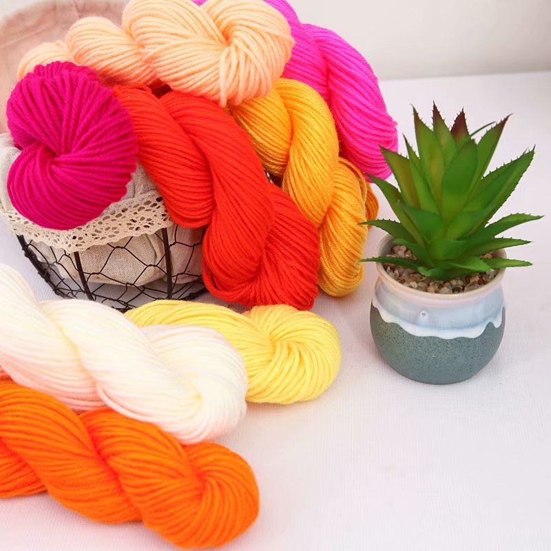 ACRYLIC WOOL MEDIUM THICK THREAD HAND-KNITTED SWEATER HOOK SHOES HOOK SLIPPERS HIT COTTON SHOES PILLOW ACRYLIC YARN BALL