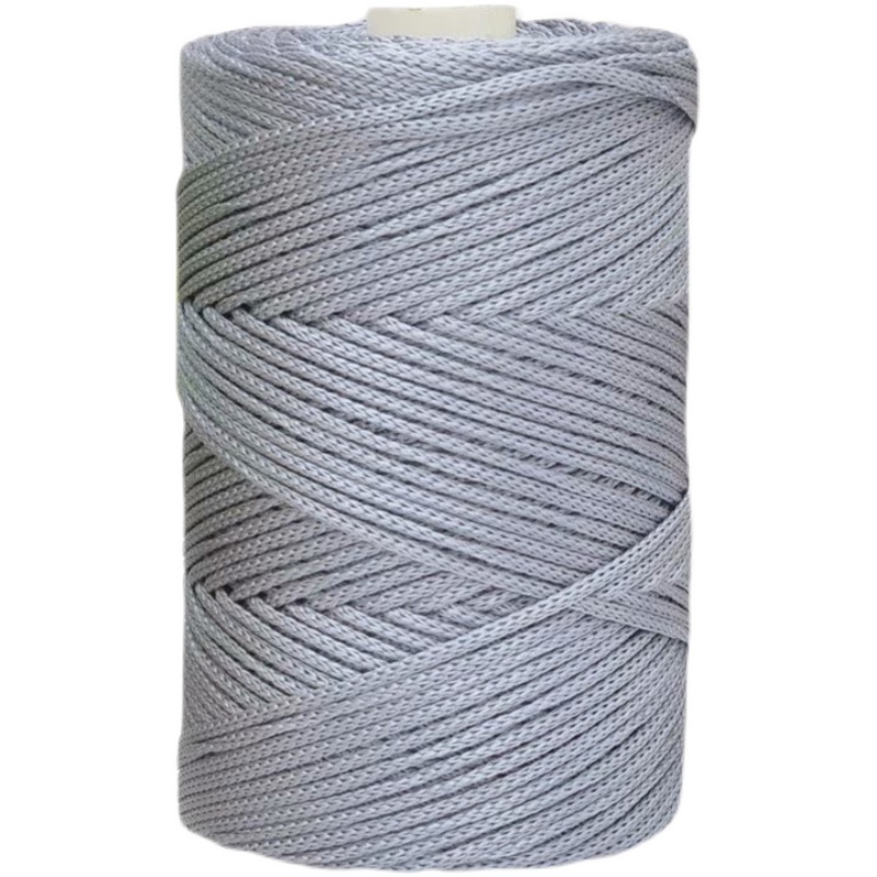 LIGHT BODY THICK ICE SILK THREAD HAND-WOVEN DIY MATERIAL CROCHET HAT CUSHION BAG SLIPPERS BRIGHT THREAD SUMMER HOLLOW THREAD