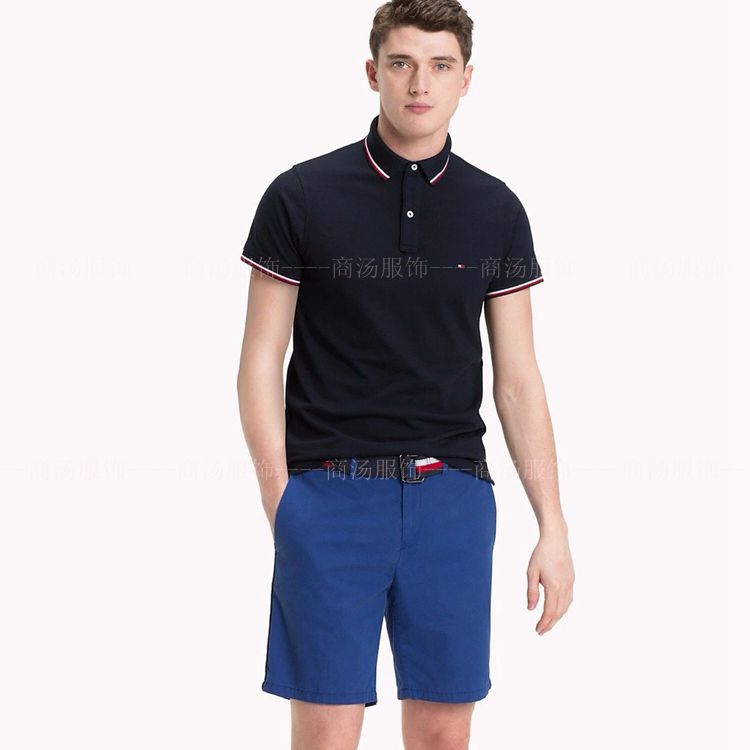 MENS POLO SHORT SLEEVE SHIRT WANNIAN CLASSIC COTTON SHORT SLEEVE SHIRT PIQUE COTTON BUSINESS CASUAL SUMMER