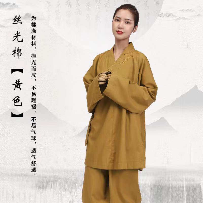 ARHAT GOWN MONK SUIT LAY SUIT SHORT GOWN SMALL GOWN ARHAT SHIRT MONK NUN MONK ROBE MENS AND WOMENS GRAY MONK ROBE