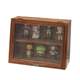Retro blind box storage box desktop large capacity Ono DIY scene transparent figure small pain cabinet display shelf