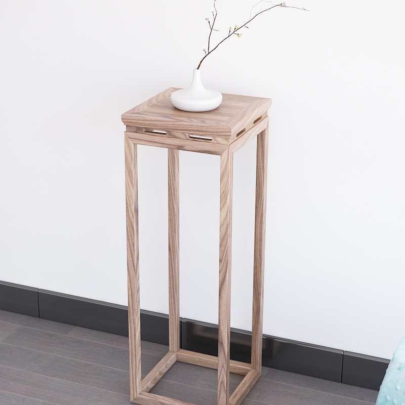 새로운 중국 스타일 단단한 나무 꽃 스탠드 오래된 느릅나무 발코니 골동품 분재 스탠드 화분 스탠드 간단한 바닥 스탠딩 꽃 테이블 선 거실