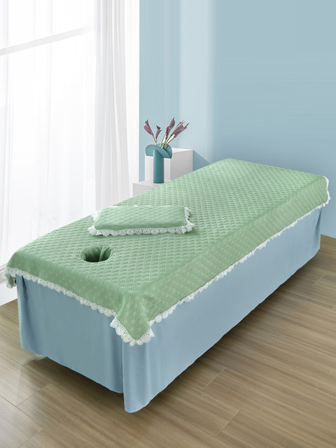 Beauty bed, cool mat, beauty salon special bed sheets, summer massage bed, iced beans, iced silk cool mat, high-end feeling with holes