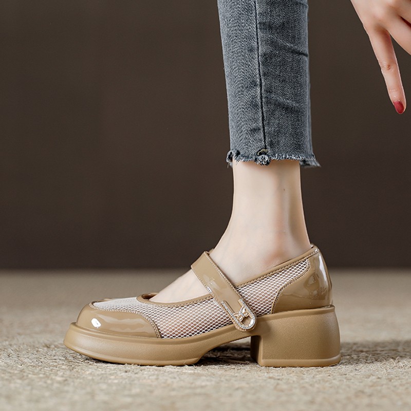 HOLLOW OUT GOOD FOREIGN ATMOSPHERE IN SUMMER AT WILL WITHOUT COVERING YOUR FEET TRENDY PERSONALITY VERSATILE LEATHER SHOES CHAO FASHION DESIGN SENSE