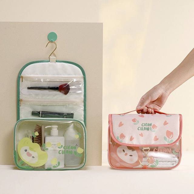 New water-resistant household makeup bag Large capacity portable handbag for business trips, washing storage bag Waterproof toilet bag