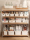 Kitchen storage box Pot lid rack storage rack with wheels Seasoning pot storage rack Plastic sink cabinet storage box