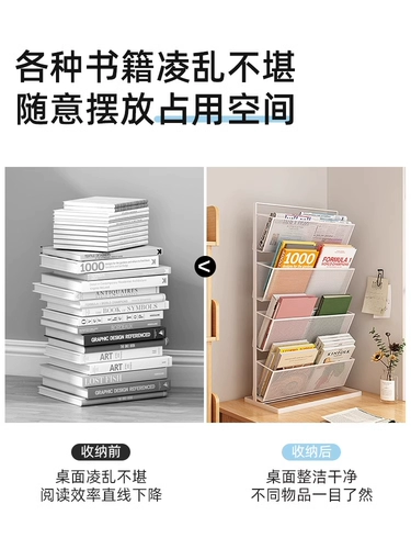 Настольная книжная полка для школьников, система хранения, стенд, многослойный журнал, чтение, книга с картинками, коробка для хранения, сортировка