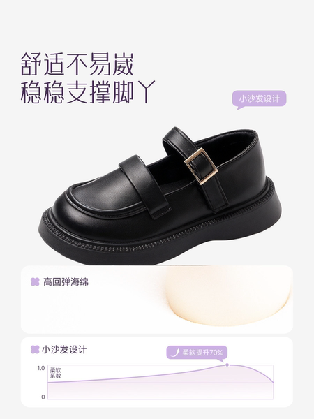 黑色小皮鞋女童学院风玛丽珍女百搭不累脚英伦风超软2026新款女款 — 3