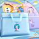 Handbags for primary school students carrying books, canvas file bags for children's tutoring bags for boys cute tutoring bags for girls tutoring classes for schoolbags for homework learning bags for art bags for pregnancy inspection information storage bags