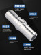 304 stainless steel one-shaped pagoda head joint gas nozzle leather tube hose quick adapter double-head diameter change docking