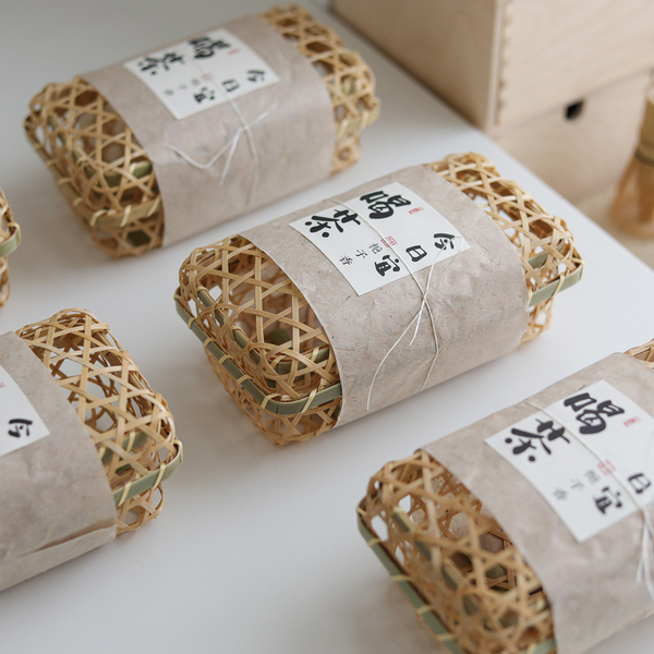 手工竹编天然竹制礼品篮工艺品传统节日茶叶糕点新年包装盒伴手礼