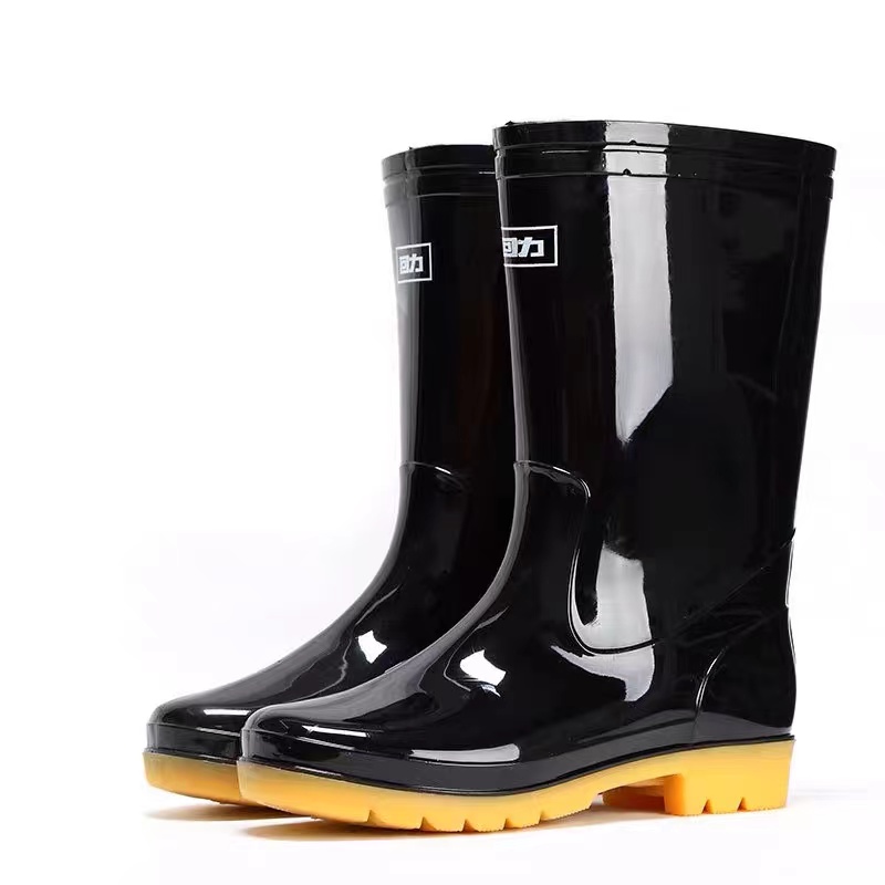 GENUINE SHANGHAI HUILI BRAND RAIN BOOTS MENS 807 ZHONGTONG PULLBACK RAIN BOOTS MENS PULLBACK RAIN BOOTS FOR RAINY DAY TRAVEL