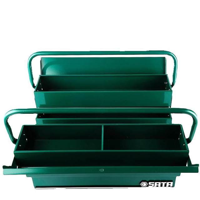 Shida iron tool box industrial grade portable storage box storage box three-layer hardware tool box storage box