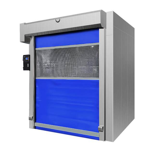 Quick roller shutter door and goods shower room automatic sensing air shower door single person multi-person double blowing room factory air shower room