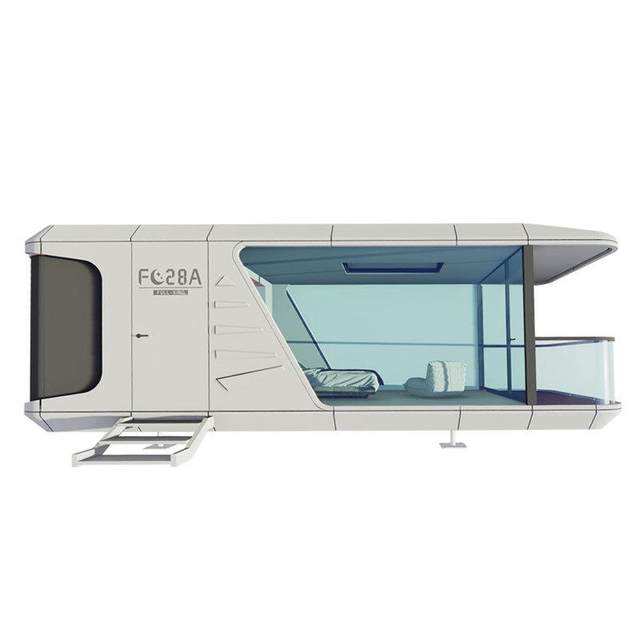 Customized new space capsule mobile room one bedroom one living room one balcony capsule house 28 square meters starry sky house hotel and homestay