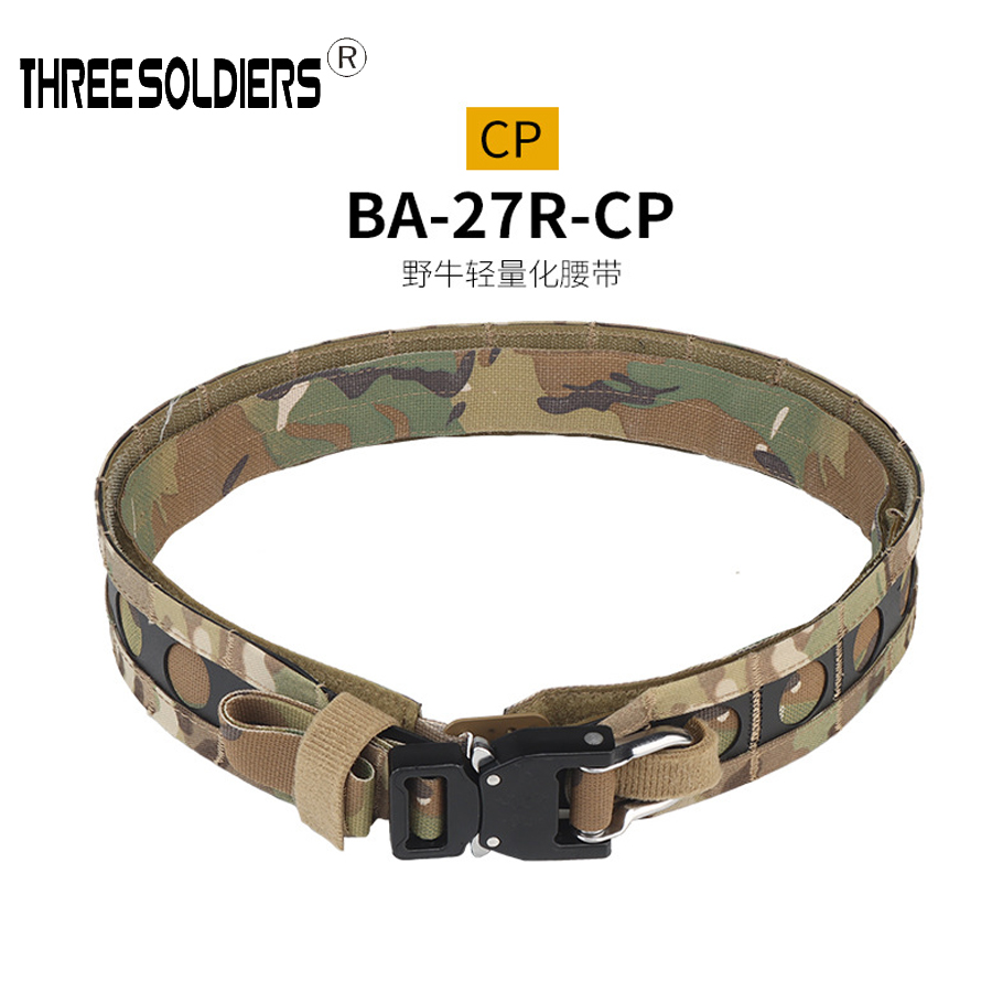 NYLON MENS WIDE DOUBLE LAYER MOLLE OUTER BELT OUTDOOR MOUNTAINEERING HIKING LOAD HANGING WAIST BAND