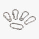 304 316L stainless steel spring buckle safety hoist mountaineering simple dog chain oval nut with ring egg hook