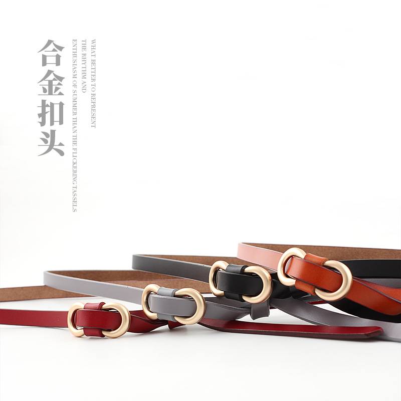 NEW THIN BELT LADIES VERSATILE DRESS JEANS KNOTTED FASHION DECORATION KOREAN STUDENT BELT FEMALE TREND
