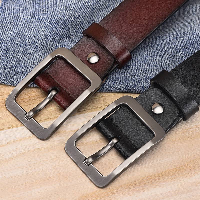 MENS PIN BUCKLE BELT CASUAL VERSATILE MENS BELT BELT MENS EMBOSSING