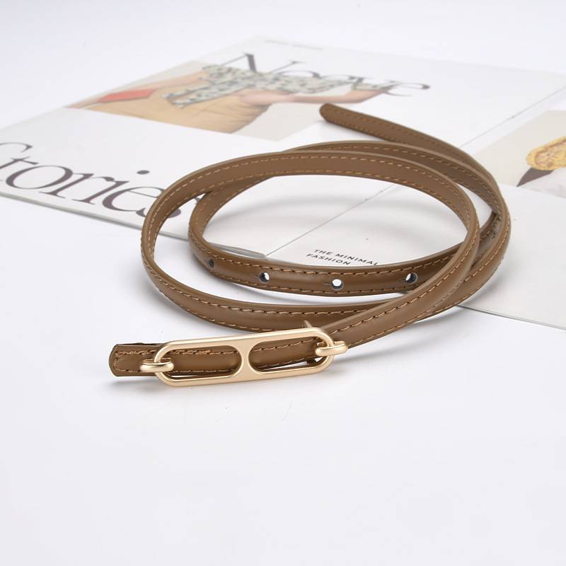 SKIRT BELT LADIES DECORATION VERSATILE CINCHED WAIST CHAIN BELT BLACK DRESS SUIT THIN BELT NARROW