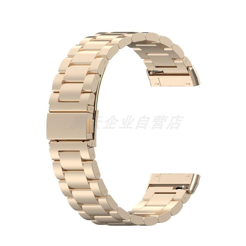 FITBIT VERSA3 SENSE SMARTWATCH THREE-BEAD STEEL BAND PROTECTIVE CASE CHARGING CABLE ACCESSORY