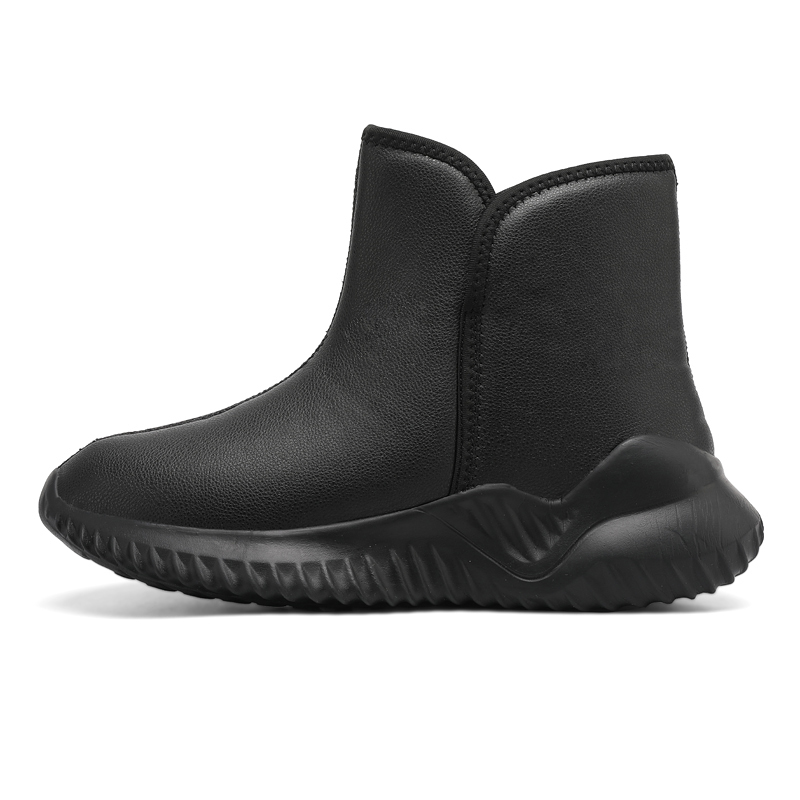 SNOW BOOTS MENS WINTER OUTDOOR BLACK WATERPROOF FUR INTEGRATED PILE COTTON SHOES MENS PLUS SIZE NORTHEAST WARM MENS SHOES