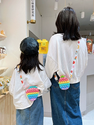 Детская сумка, маленькая милая сумка через плечо, силиконовая игрушка, рюкзак, слайм, антистресс