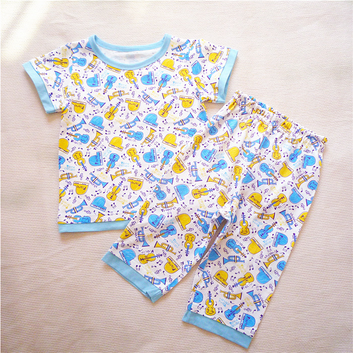 JAPANESE CHILDRENS COTTON LOUNGEWEAR SET MEN AND WOMEN SHORT SLEEVE SHORTS CASUAL WEAR SUMMER NEW HALF-SLEEVED PAJAMAS