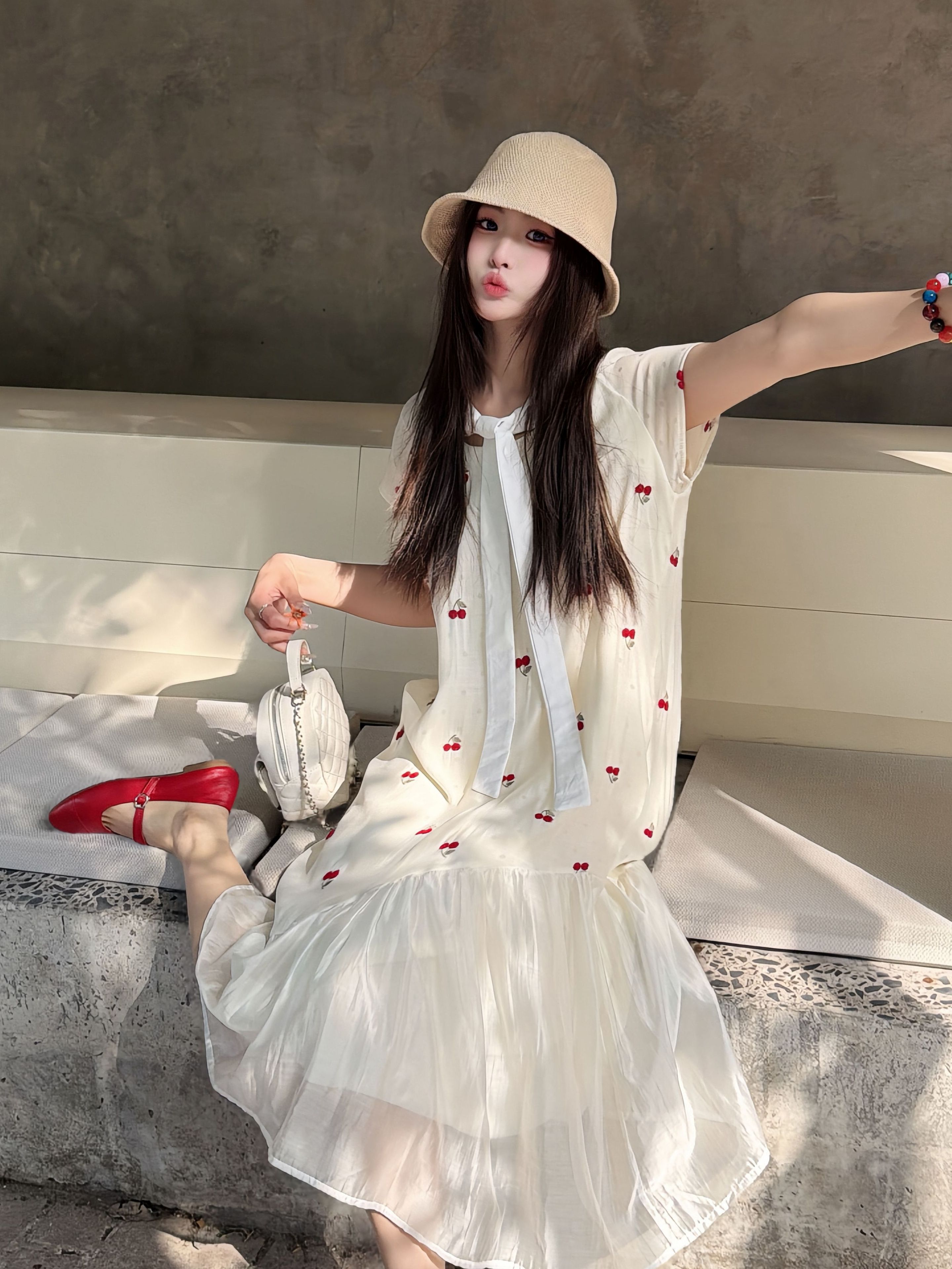 Fashionable Maternity Wear for Pregnancy, New Summer Style, Slimming French-Style Outerwear Long Dress, Comfortable and Beautiful Dress for Pregnant Women — 1