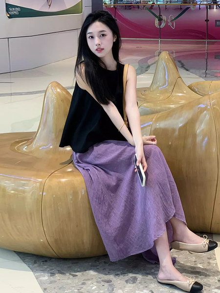 孕妇装夏装套装2026夏季法式名媛风遮肚显瘦大码上衣半身裙两件套 — 3