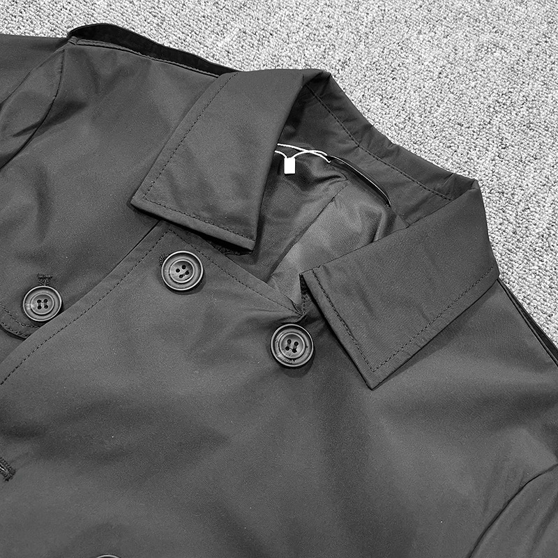 SUZHOU STYLE KHAKI DOUBLE-BREASTED TRENCH COAT MENS SPRING AND AUTUMN WINTER 2024 NEW GERMAN ARMY WINTER COAT MID-LENGTH
