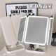 Dormitory LED desktop desktop makeup mirror storage box shell three-sided folding dressing mirror mirror fairy enlargement and replenishing light
