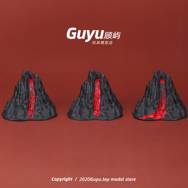Microlandscape simulation volcano miniature model mini props sand table scene ornaments home decoration play house toys